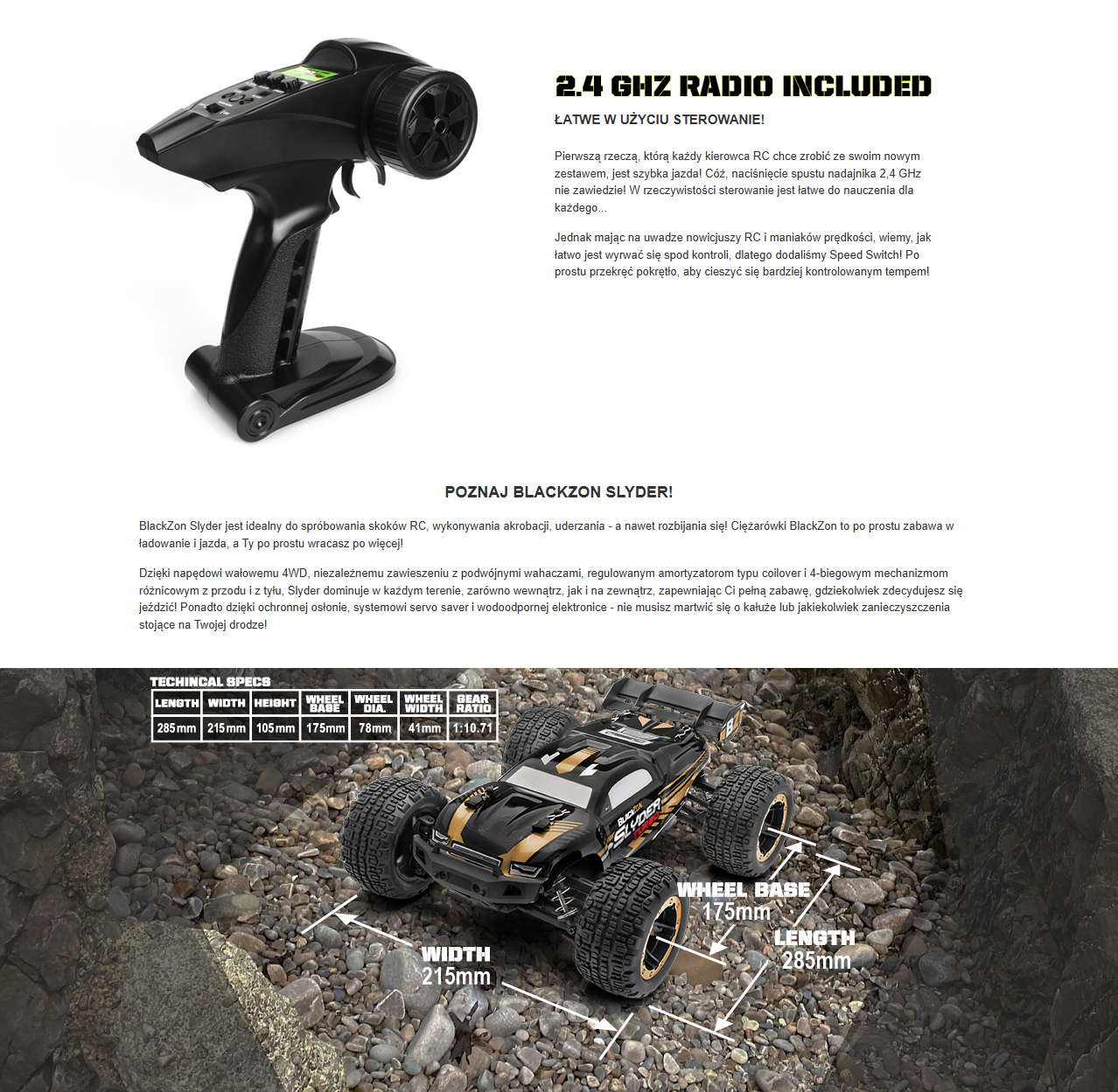 BlackZon Slyder ST Turbo 1/16 4WD 2S Brushless Stadium Truck Zielony | 540214 HPI pol_pl_BlackZon-Slyder-ST-Turbo-1-16-4WD-2S-Brushless-Stadium-Truck-Zielony-540214-HPI-1016330_10