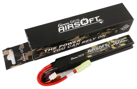 Akumulator LiPo 1500mAh 7,4V 25C 2S1P Mini Tamiya Nunchuck 2X Airsoft Gun | GEA15002S25T2 GENS ACE