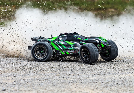 Traxxas Rustler 4X4 VXL Ultimate 1:10 4WD Zielony Samochód Zdalnie Sterowany Model RC | 67097-4-GRN