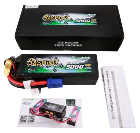 Akumulator LiPo 5000mAh 14,8V 60C 4S1P EC5 G-Tech Bashing | GEA504S60E5GT GENS ACE