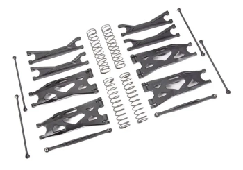 Komplet zawieszenia WideMaxx - czarny | Traxxas 7895