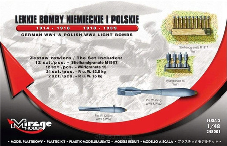 Lekkie bomby polskie i niemieckie 1:48 | 248001 MIRAGE
