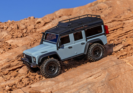 Traxxas TRX-4M Land Rover Defender 1/18 4x4 Crawler RC Jasnoniebieski Samochód Terenowy Zdalnie Sterowany | 97054-1-XBLUE