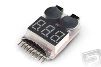Lipo alarm 1-8S sygnalizator spadku napięcia