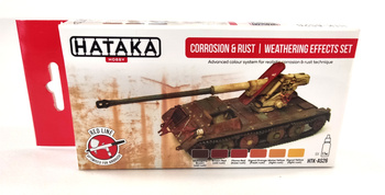 Zestaw farb akrylowych (Corrosion & Rust Weathering Effects Set) | HTK-AS26 HATAKA