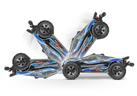 RUSTLER 4X4 VXL TSM 1/10 (czerwony) | 67376-4-RED TRAXXAS