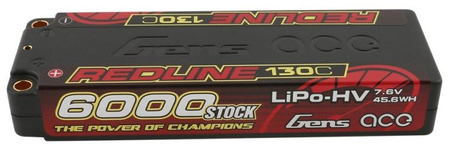 Pakiet LiPo (LIHV) 6000mAh 2S 7,6V 2S2P 130C - GENS ACE HC57