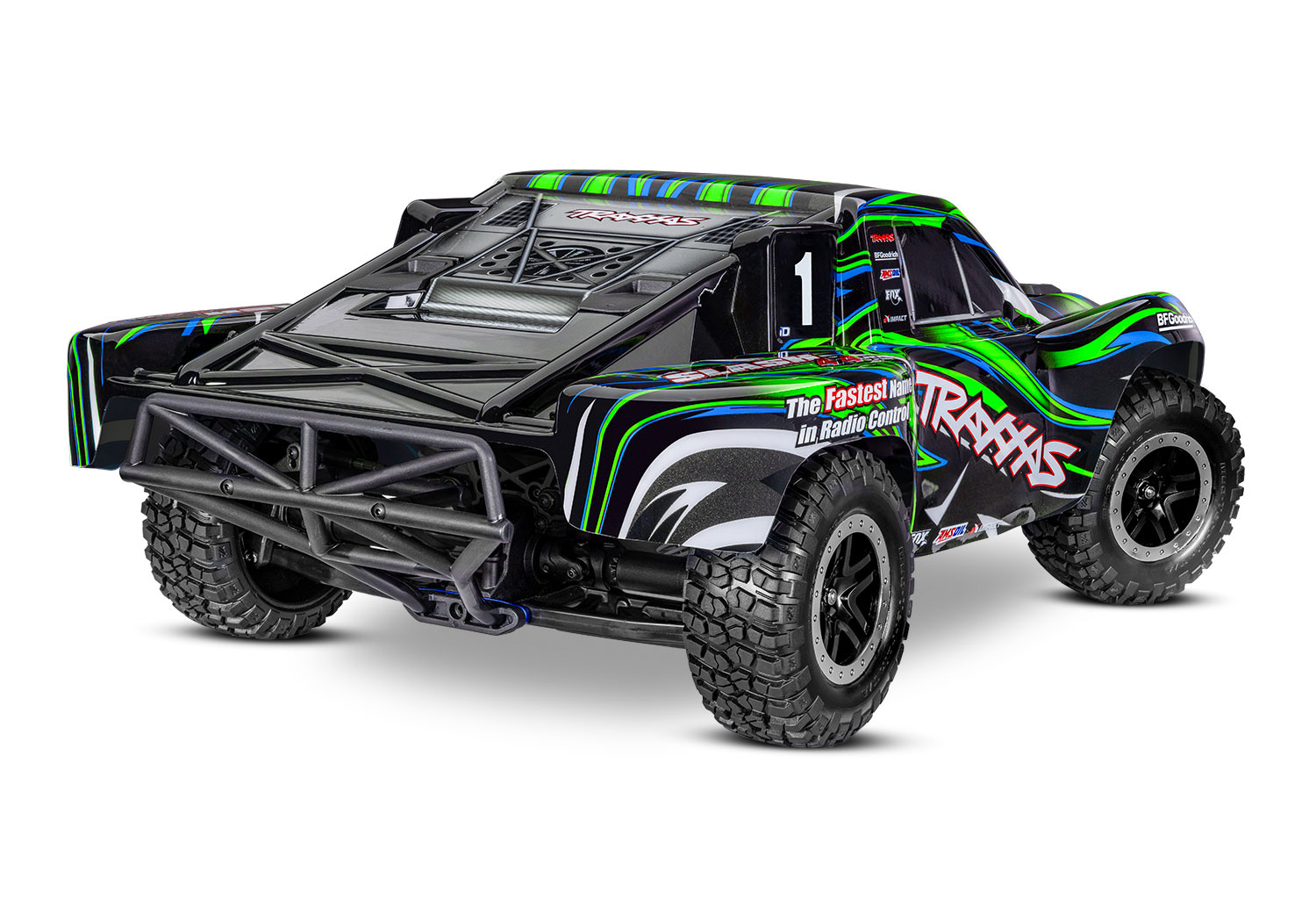 Traxxas Slash 4X4 BL-2S 1:10 4WD Zielony Samochód Zdalnie Sterowany Model RC | 68154-4-GRN pol_pl_Traxxas-Slash-4X4-BL-2S-1-10-4WD-Zielony-Samochod-Zdalnie-Sterowany-Model-RC-68154-4-GRN-1017440_2