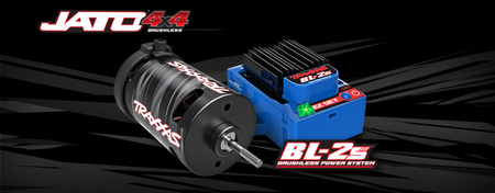 Traxxas Jato 4x4 BL-2S 1/8 Samochód Zdalnie Sterowany Niebieski | 90154-4-BLUE