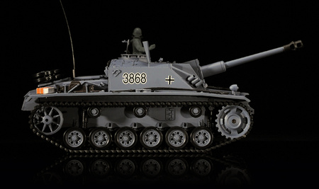 Czołg Zdalnie Sterowany German Stumgeschutz III 1:16 RTR 2,4Ghz Model RC | 3868-1B HENG LONG