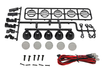 Oświetlenie LED - 5 reflektorów CRAWLER 1:10 - RC49306 Ultimate Racing