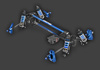 Traxxas Rustler 4X4 VXL Ultimate 1:10 4WD Niebieski Samochód Zdalnie Sterowany Model RC | 67097-4-BLUE