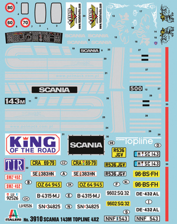 SCANIA 143M TOPLINE 1:24 | 3910 ITALERI