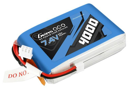 Akumulator LiPo 4000mAh 7,4V 1C 2S1P TX JST-EHR | GEA2S4000TXJS GENS ACE
