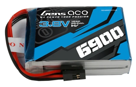 Akumulator LiPo 6900mAh 3,8V 1C 1S2P JR TX HV High Voltage | GEA69001STXJR GENS ACE