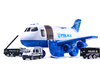 Samolot transportowy + 3 auta policja