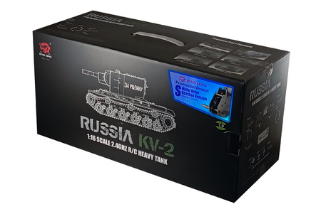 Czołg Zdalnie Sterowany Russian KV-2 1:16 RTR 2,4Ghz Model RC | 3949-1B HENG LONG
