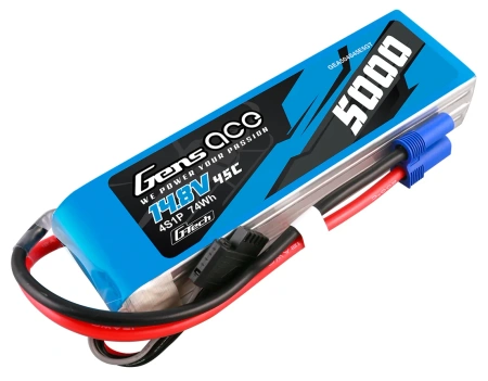 Akumulator LiPo 5000mAh 14,8V 45C 4S1P EC5 G-Tech | GEA504S45E5GT GENS ACE
