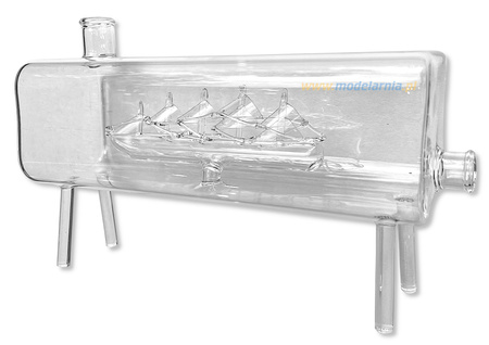 Rafandynka model statku w butelce (250x78x155mm)