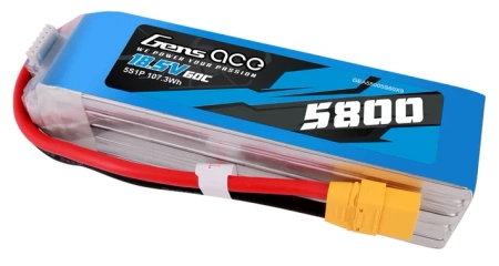 Gens ace 5800mAh 60C 18.5V 5S1P Lipo Battery Pack with XT90 plug