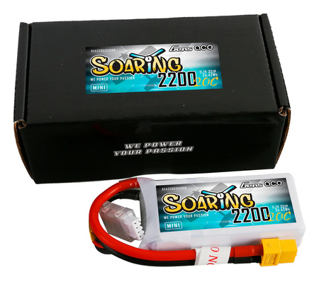 Akumulator LiPo 2200mAh 11,1V 3S1P 20C XT60 Soaring Mini | GEA22003S20X6 GENS ACE