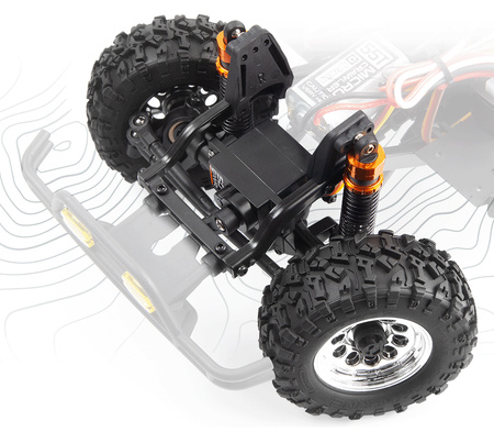 Venture18 U4 Ford Bronco 4400 RTR 4WD 2,4GHz LED 1:18 Crawler Czerwony Samochód Zdalnie Sterowany Model RC | 160887 HPI RACING