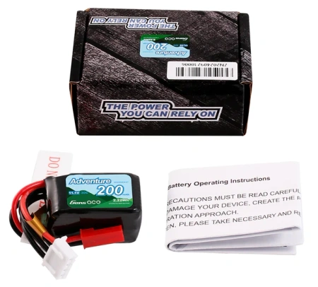 Akumulator LiPo 200mAh 11,1V 30C 3S1P JST BEC Adventure | GEA2003S30JST GENS ACE