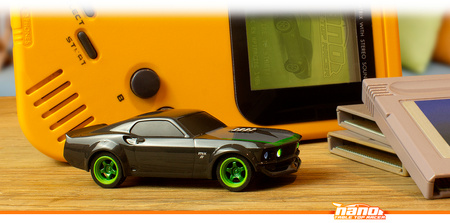 Ford Mustang 1969 RTR-X Nano TTR Table Top Racer 1:64 Samochód Zdalnie Sterowany Model RC | 160980 HPI RACING