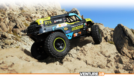 Venture18 U4 Ford Bronco 4400 RTR 4WD 2,4GHz LED 1:18 Crawler Żółty Samochód Zdalnie Sterowany Model RC | 160804 HPI RACING