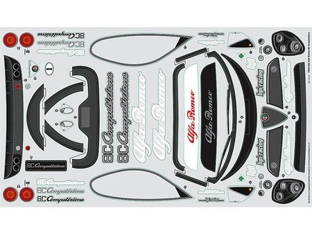 ALFA ROMEO 8C COMPETIZIONE BODY (200MM) - HPI 17544