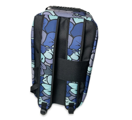 Plecak transportowy na model Double Backpack (blue graffiti) | RACE STARS