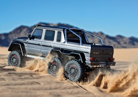 Traxxas TRX-6 Mercedes-Benz G 63 AMG 6X6 1:10 Srebrny Model RC Samochód Zdalnie Sterowany | 88296-4-SLVR