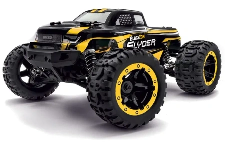 BlackZon Slyder MT Monster Truck 1/16 4WD Żółty Samochód Zdalnie Sterowany Model RC | 540116