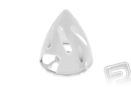 Kołpak plastikowy z podstawą duralową z otworami chłodzącymi 2-Łop 51mm (BIAŁY)