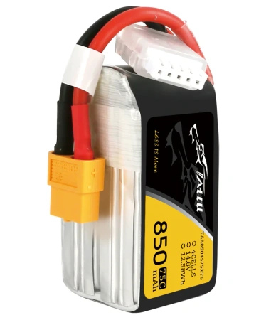 Akumulator LiPo 850mAh 14,8V 75C 4S1P XT60 | TAA8504S75XT6 TATTU