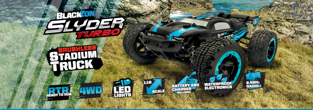 BlackZon Slyder MT Monster Truck 1/16 4WD Zielony Samochód Zdalnie Sterowany Model RC | 540100 pol_pl_BlackZon-Slyder-MT-1-16-4WD-RTR-LED-zielony-540100-1014773_11