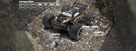 BlackZon Slyder ST Turbo 1/16 4WD 2S Brushless Stadium Truck Czerwony | 540217 HPI