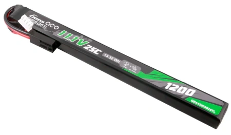 Akumulator LiPo 1200mAh 11,1V 25C 3S1P Airsoft Gun Long Size Mini Tamiya Dean-T | GEA12003S25TL GENS ACE