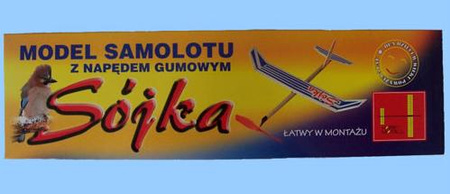 SÓJKA - samolot z napędem gumowym