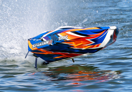 Spartan SR Motorówka Łódź Zdalnie Sterowana Czerwona | 103076-4 TRAXXAS