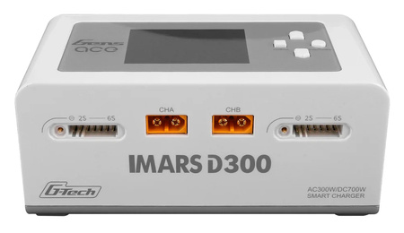 Ładowarka Procesorowa Gens Ace iMars D300 G-Tech Channel AC/DC 300W/700W Dwukanałowa Biała | GEA300WD300-EW