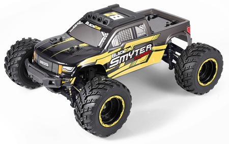 BlackZon Smyter MT Turbo Monster Truck 1/12 4WD Samochód Zdalnie Sterowany Model RC Żółty | 540253 HPI RACING