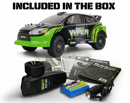 BlackZon Vyper RX 1:16 4WD Zielony Model RC Samochód Zdalnie Sterowany | 540281