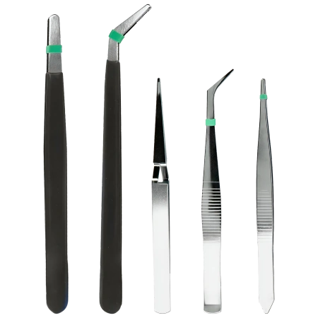 Pęsety Modelarskie Precyzyjne Metalowe 5szt. 11,5-15cm | VERGIONIC