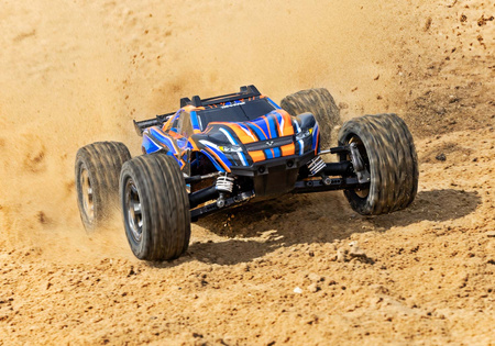 Traxxas Rustler 4X4 VXL TSM 1/10 Pomarańczowy | 67376-4-ORNG