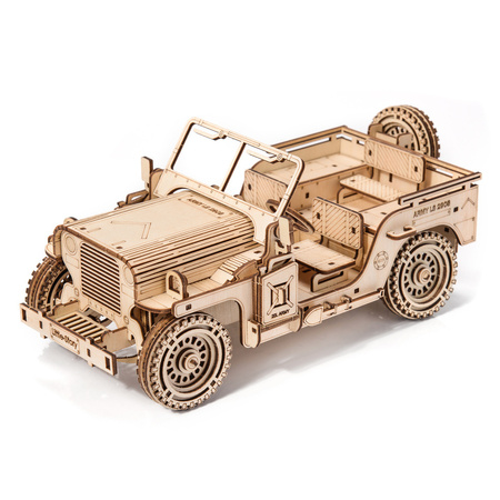 Little Story Drewniane Puzzle Model 3D Pojazd Wojskowy Jeep 23x10x12cm | E014