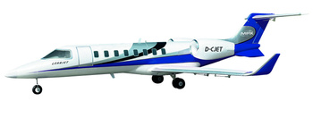 Samolot Odrzutowy Multiplex Learjet RR ARF 1060mm Model Pasażerski Zdalnie Sterowany RC | 1-02870 MULTIPLEX