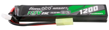 Akumulator LiPo 1200mAh 11,1V 25C 3S1P Mini Tamiya Airsoft Gun | GEA12003S25T2 GENS ACE