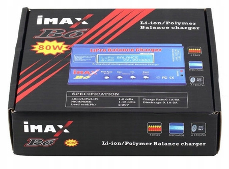 Ładowarka IMAX B6 Li-ion/Polymaster Balance Charger 80W
