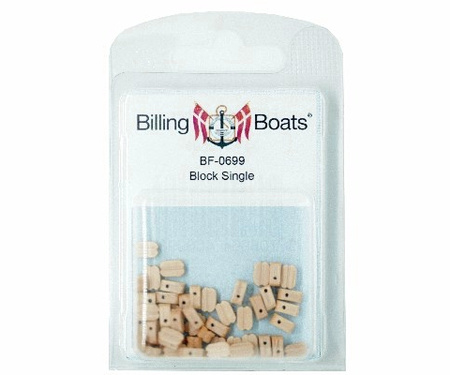 Bloki pojedyncze drewniane (50szt.) | BF0699 BILLING BOATS